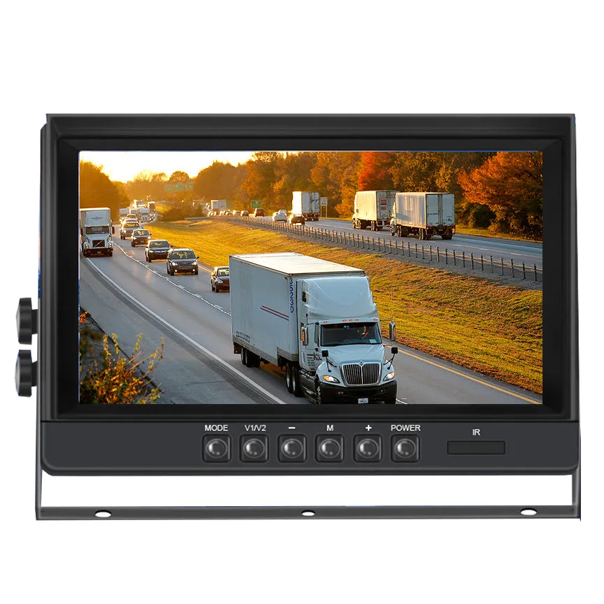 1080P Wired Backup Camera for Trucks. Heavy Duty, 9" LCD! 1080P Cam with Super Night Vision