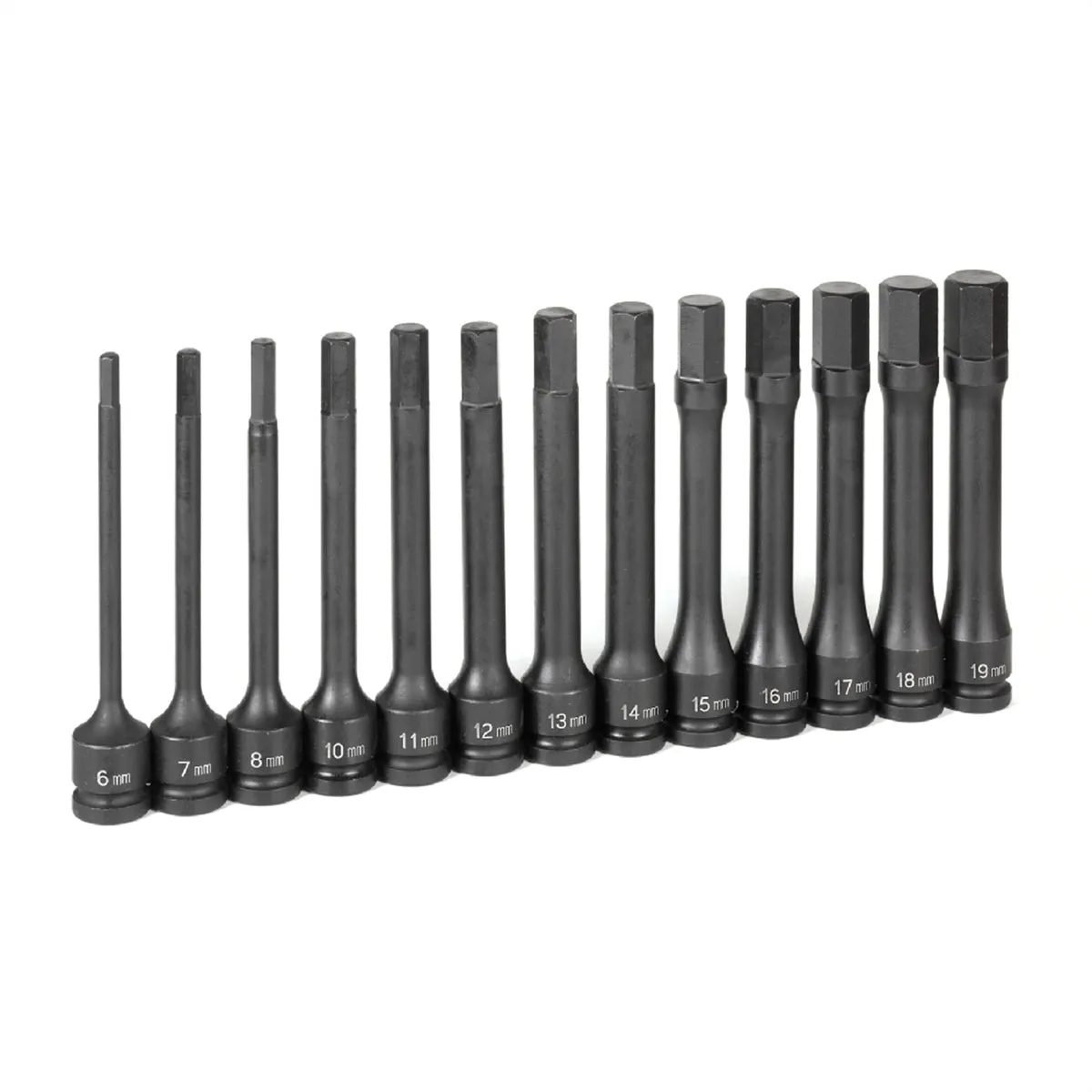 1/2" Drive 13 Pc. 6" Length Metric Hex Driver Set GRE1363MH