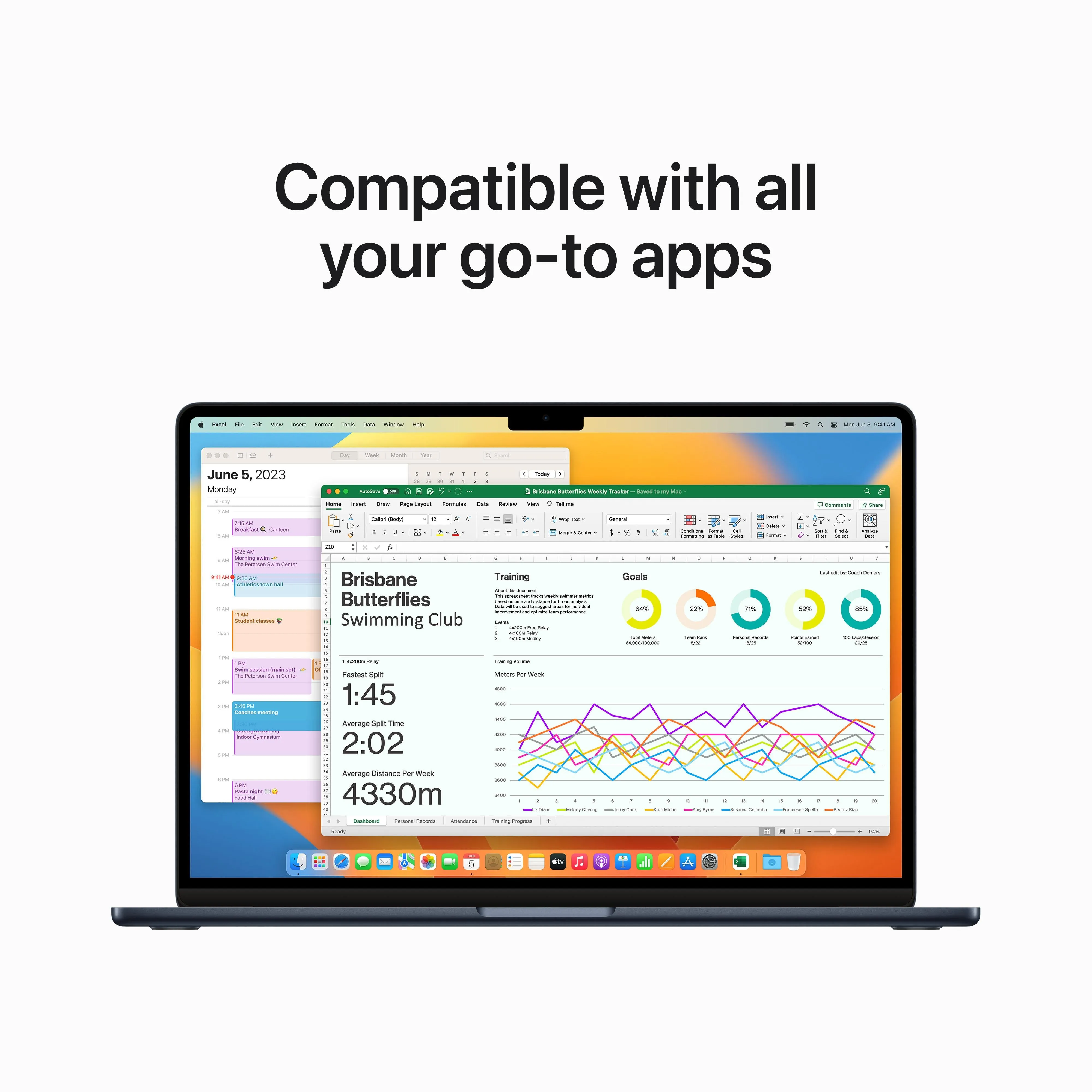 15-inch MacBook Air: Apple M2 chip with 8-core CPU and 10-core GPU, 256GB SSD - Midnight