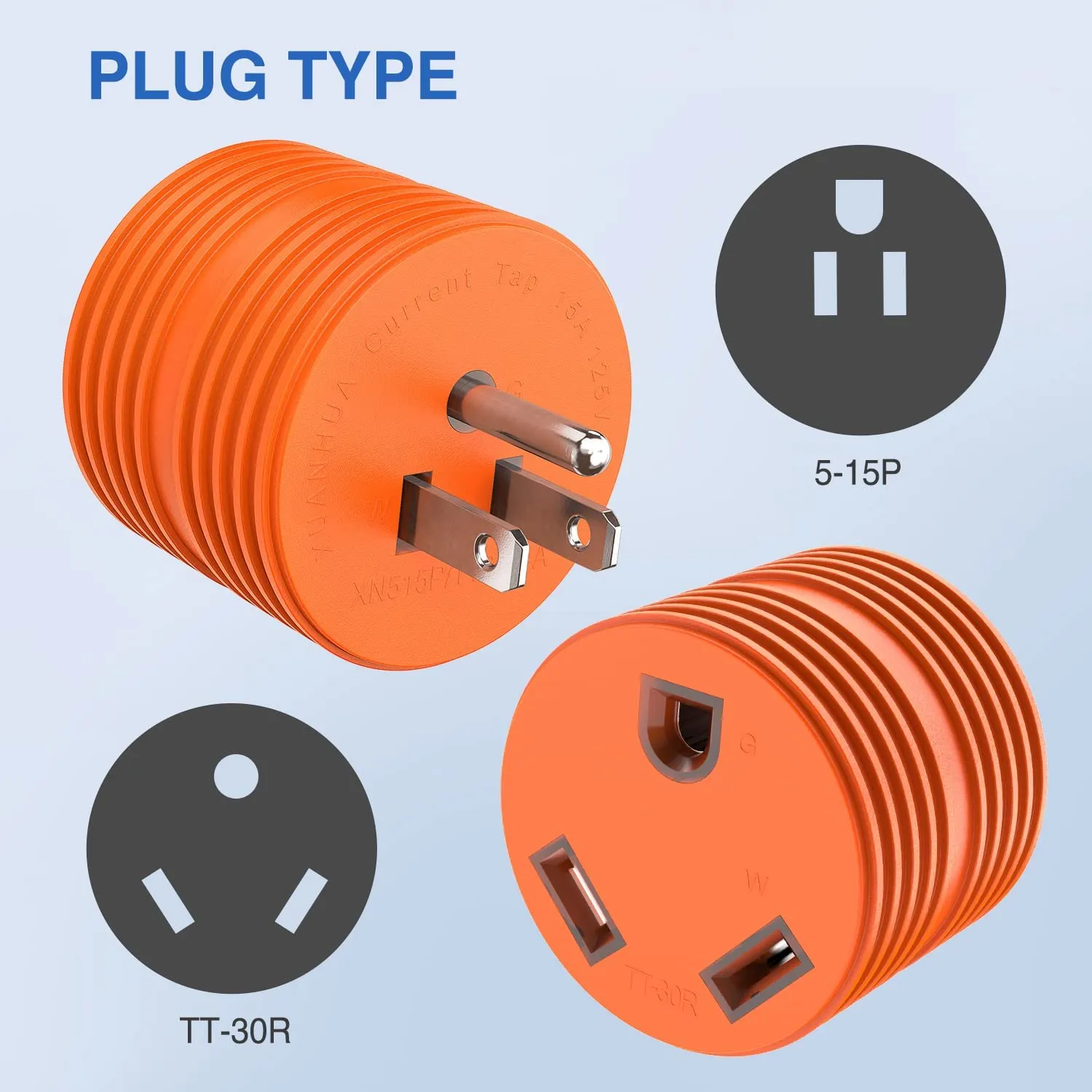 15Amp Male to 30Amp Female RV Power Adapter