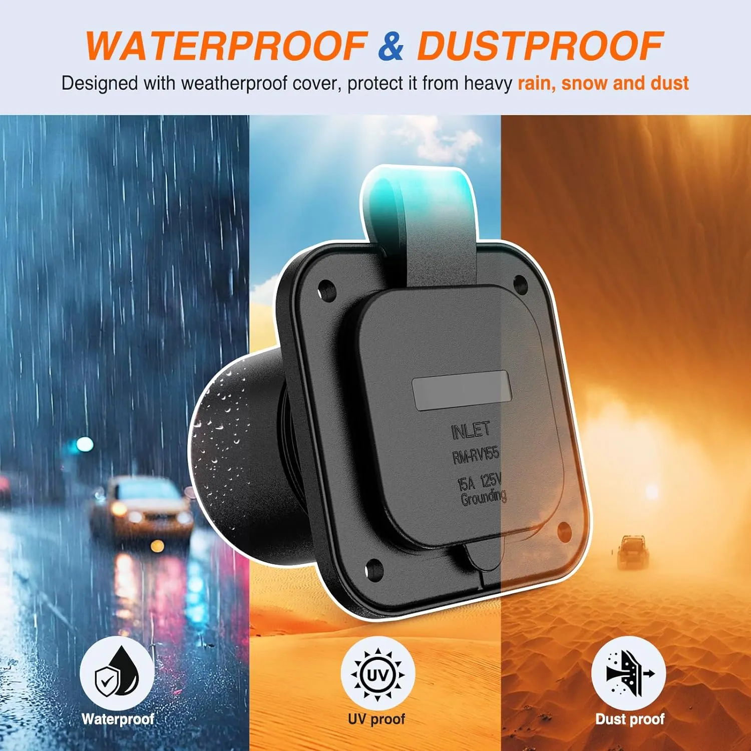 15AMP RV Power Inlet
