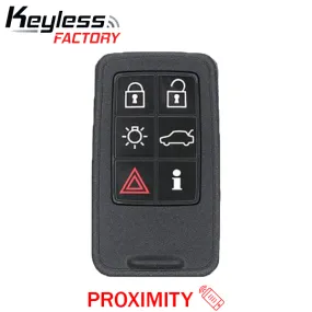 2007-2016 Volvo / 6-Button Smart Key / PN: 30659502 / KR55WK49266 / Keyless Drive / 902 MHz (AFTERMARKET)