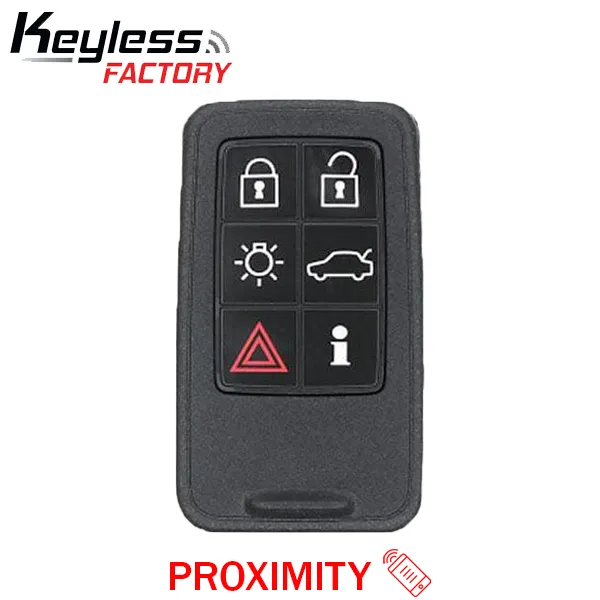2007-2016 Volvo / 6-Button Smart Key / PN: 30659502 / KR55WK49266 / Keyless Drive / 902 MHz (AFTERMARKET)