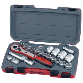 21Pc 1/2In Drive 12-Point Socket Set (Metric) | Socketry - 1/2in Drive