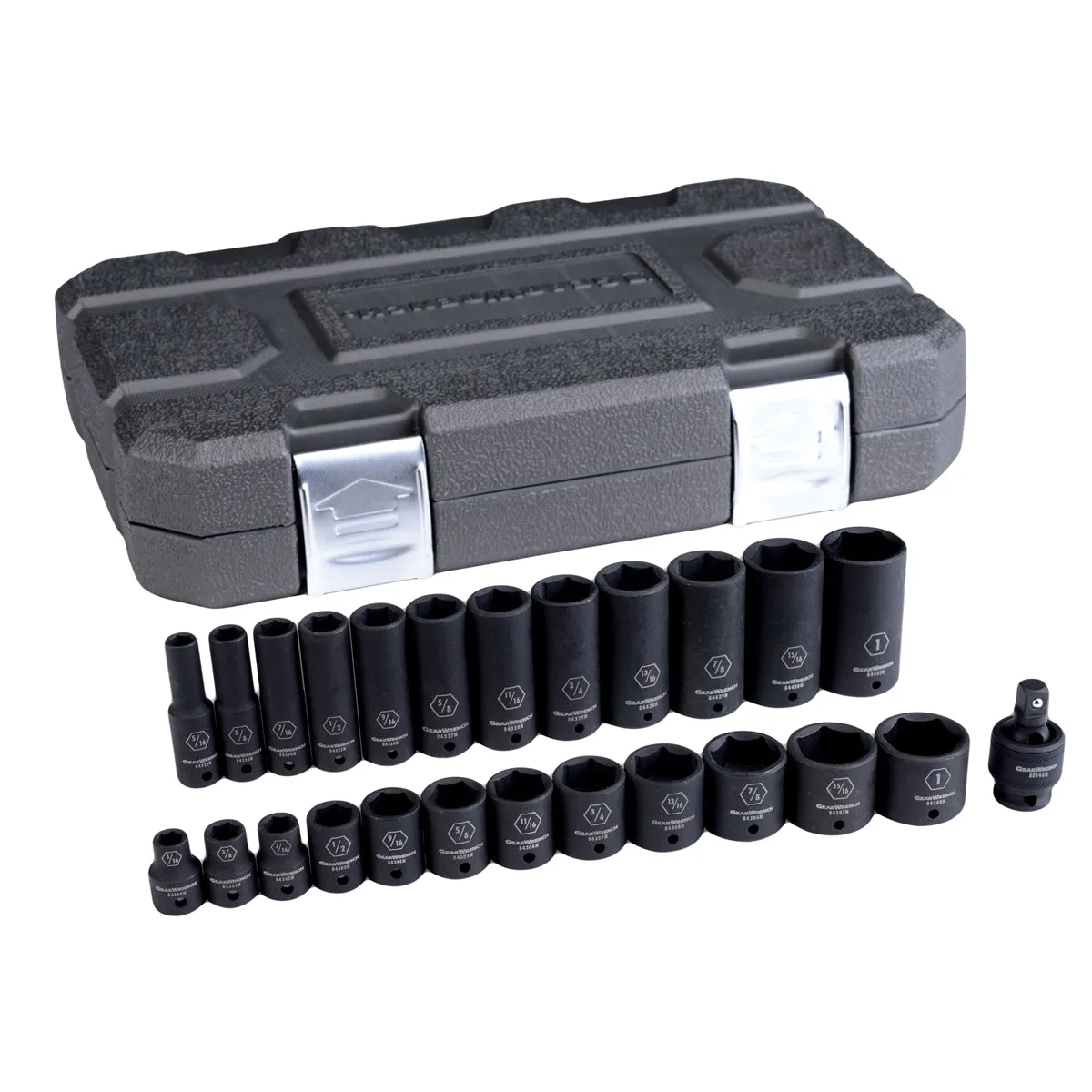 25 Piece 3/8" Drive 6 Point SAE Standard/Deep Impact Socket Set KDT84919N
