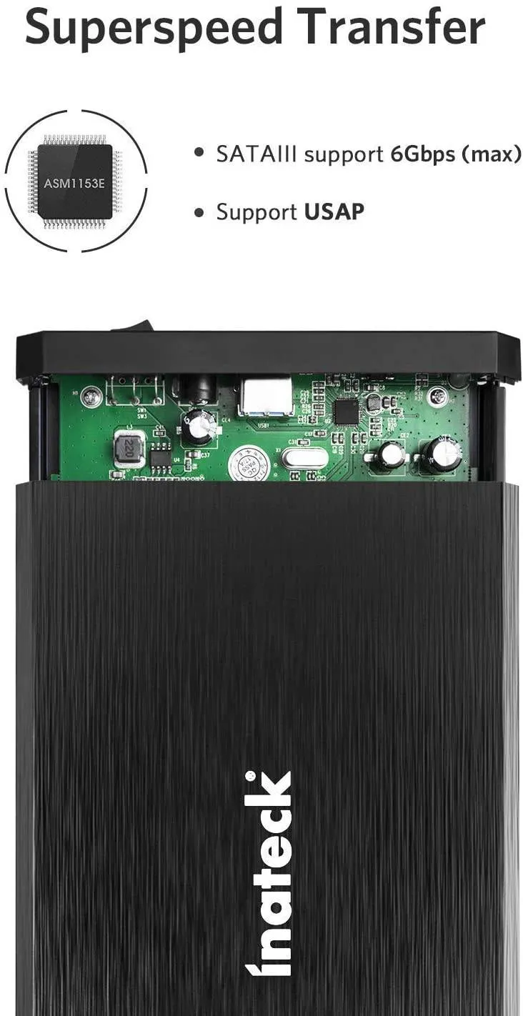 3.5" Hard Drive Enclosure with USB 3.0 Port, FE3001