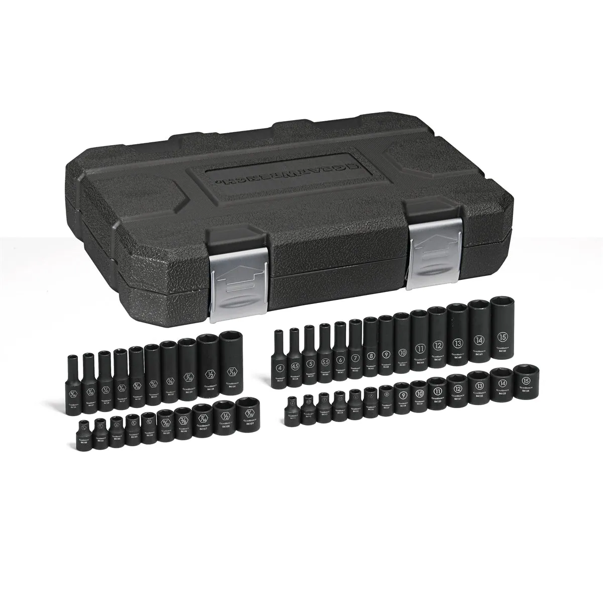 48 PIece 1/4" Drive 6 Point SAE/Metric Standard and Deep Impact Socket Set