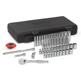 51 Piece 1/4" Drive 6 Point SAE/Metric Socket Set