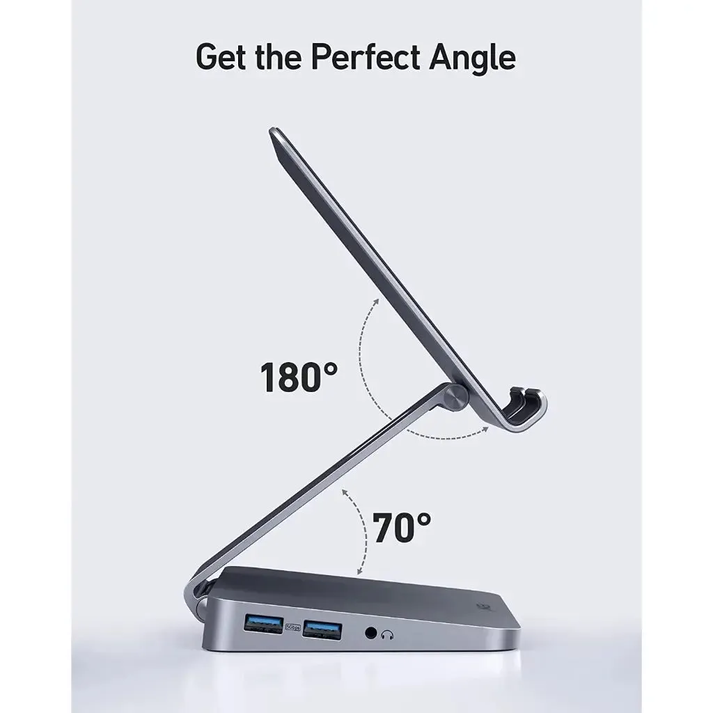 551 USB-C Hub (8-in-1, Foldable Tablet Stand) Adapter A8387