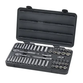 57 Piece 3/8" Drive 6 Point SAE/Metric Socket Set