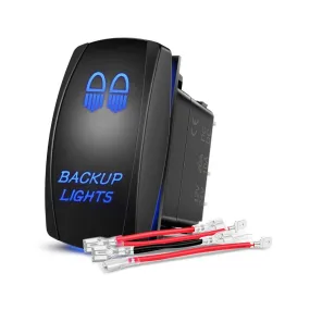 5Pin Laser On/Off SPST Backup Lights Rocker Switch Blue