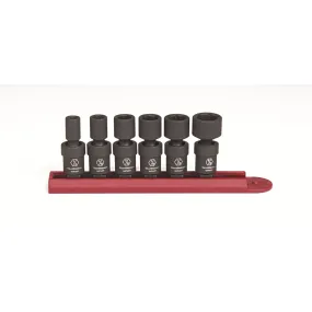 6 Piece 1/4" Drive 6 Point SAE Universal Impact Socket Set KDT84904
