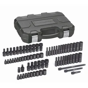 71 PIece 1/4" Drive 6 Point SAE/Metric Standard, Deep and Universal Impact Sock