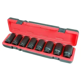 AFF 3/4" Drive Deep Impact Sockets w/ Case (26-38 mm, 8 pcs) - 55500 [Clearance]