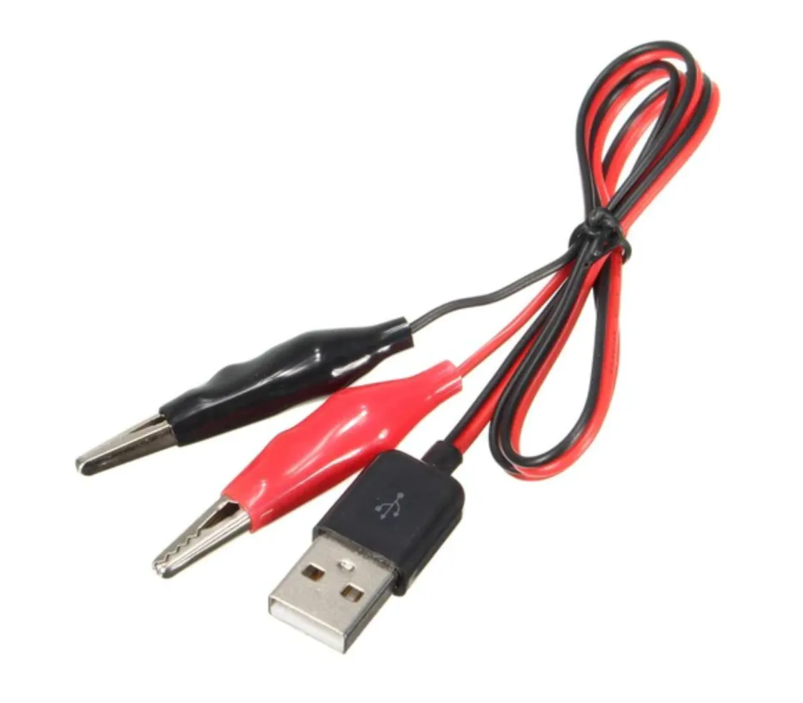 Alligator Clip to USB male