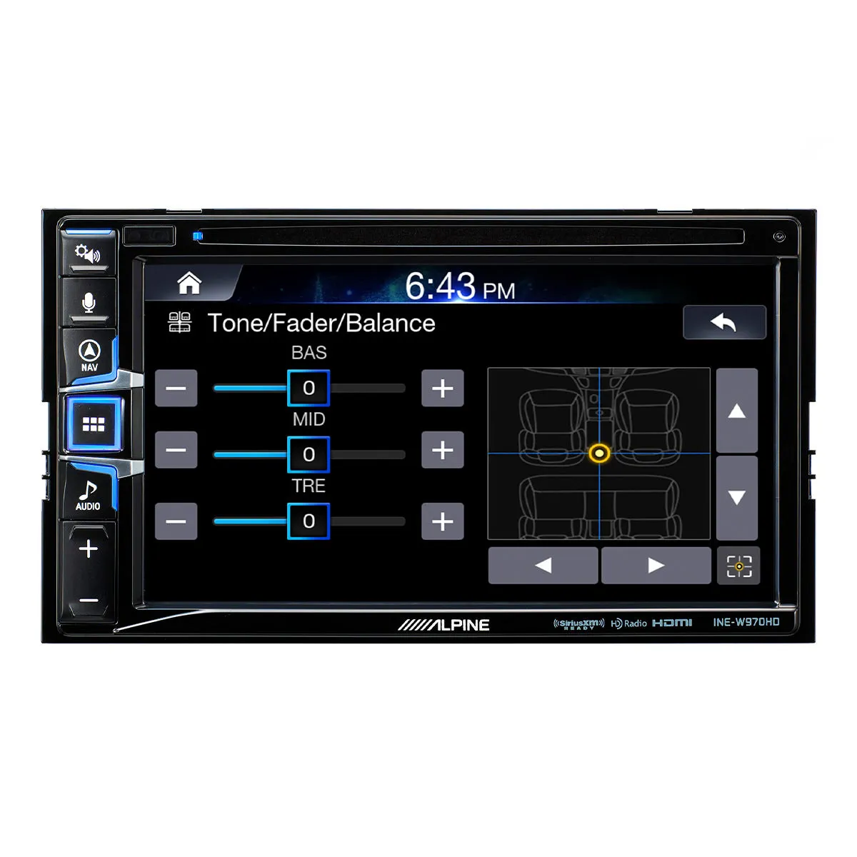 Alpine INE-W970HD 6.5" CD/DVD Receiver with GPS