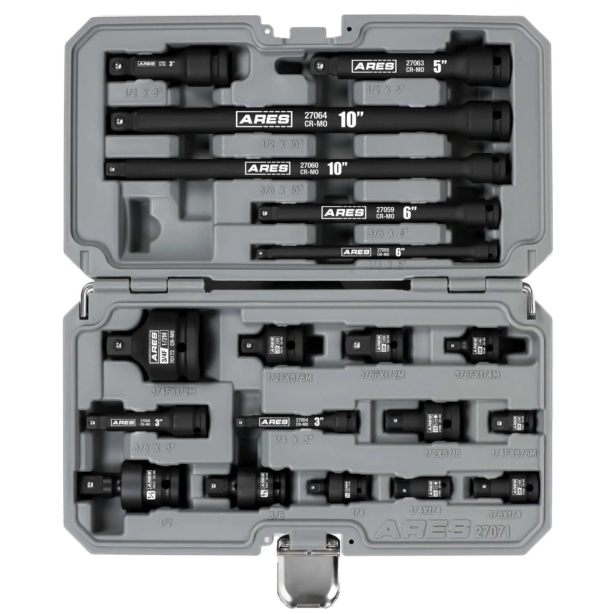 ARES 27071 - 19-Piece Impact Socket Accessories Set