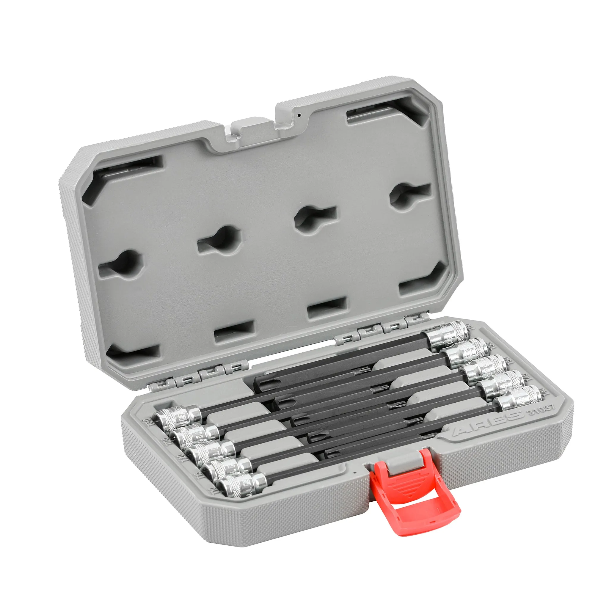 ARES 31037 - 10-Piece 3/8-Inch Drive Extra Long Torx Bit Socket Set