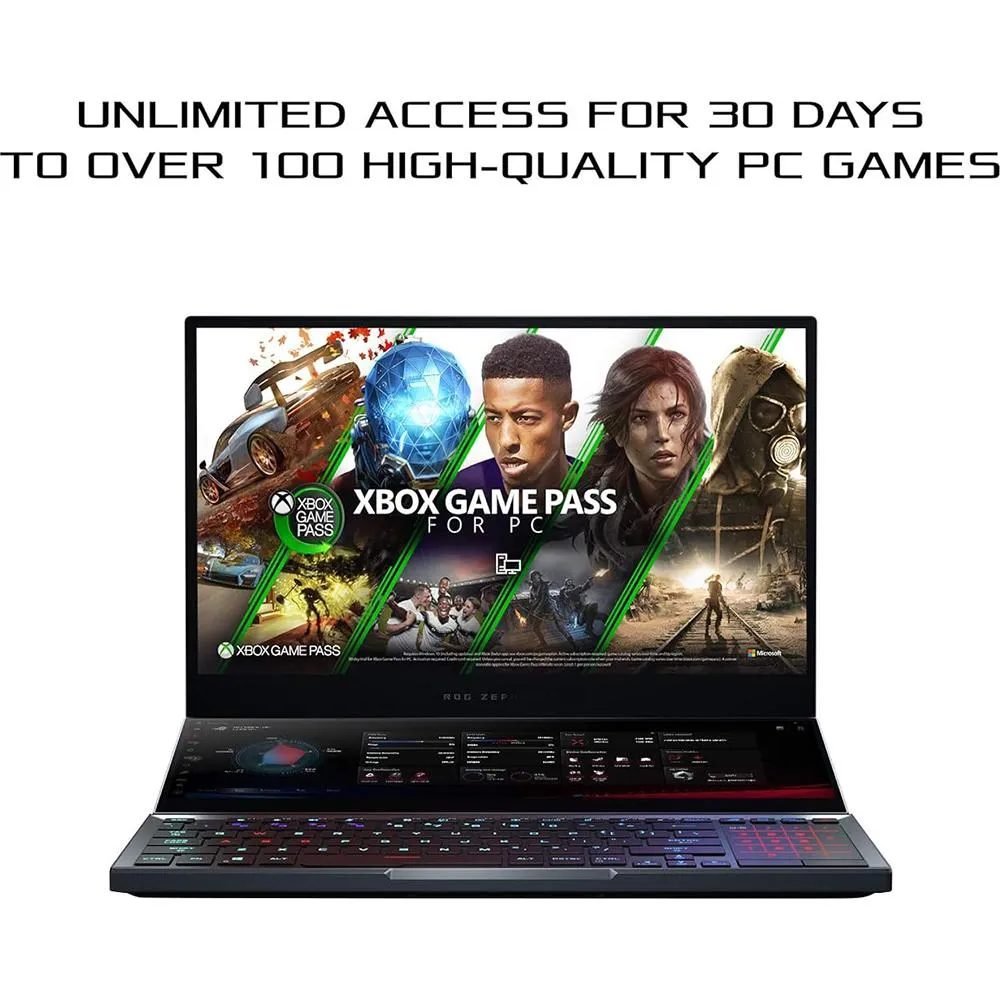 ASUS - GAMING NOTEBOOK ROG ZEPHYRUS DUO 15 I7-10875H 2.3G 32GB 2TB SSD 15.6IN W10P