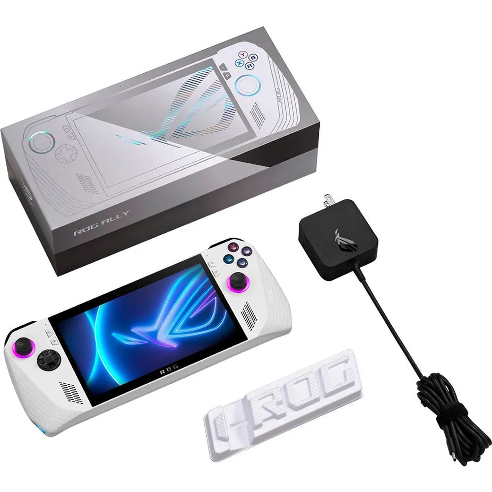 ASUS - ROG Ally 7" 120Hz FHD 1080p Gaming Handheld - AMD Ryzen Z1 Processor - 512GB - White