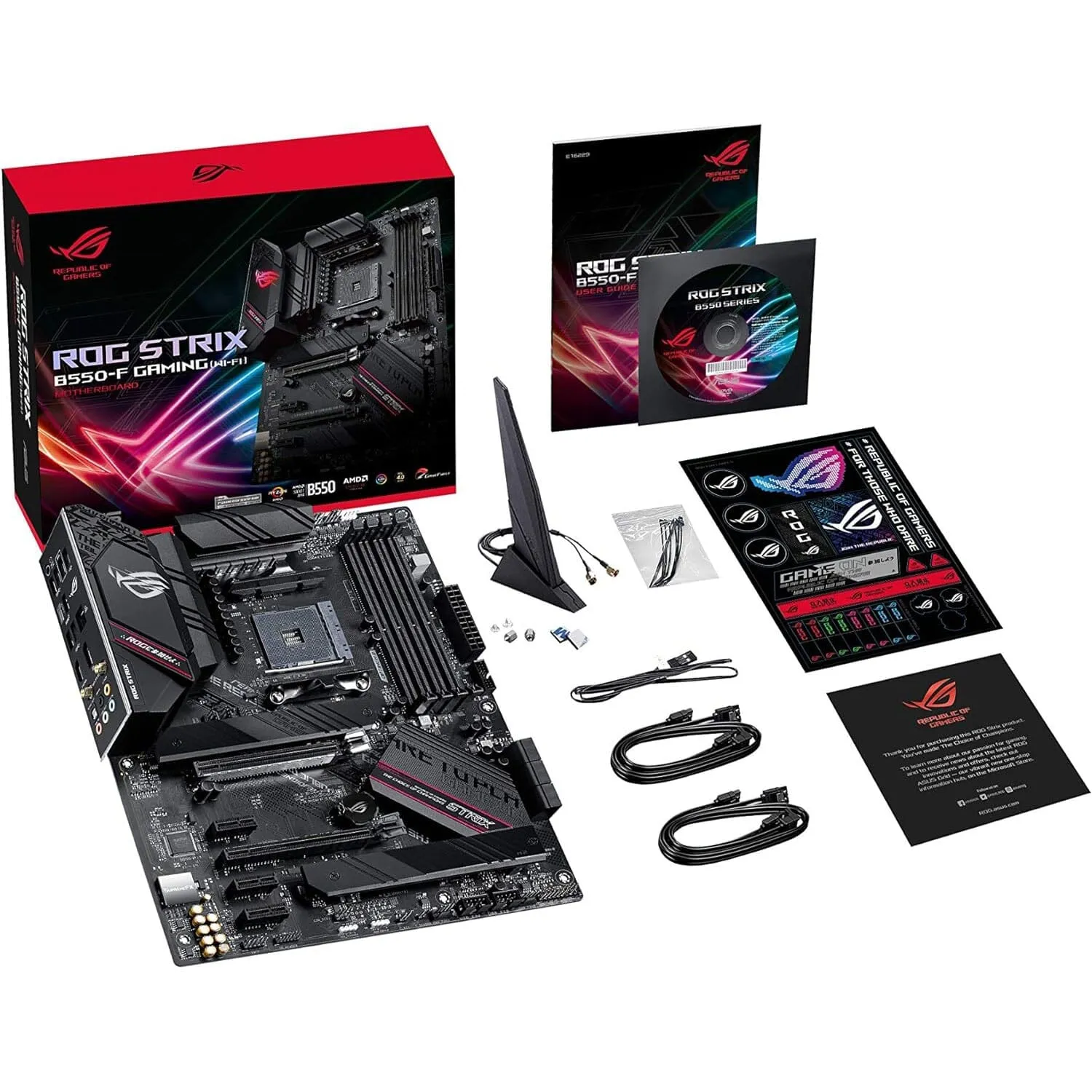 ASUS ROG Strix B550-F Gaming AMD AM4 Zen 3 Ryzen 5000 & 3rd Gen Ryzen ATX  (Refurbished)
