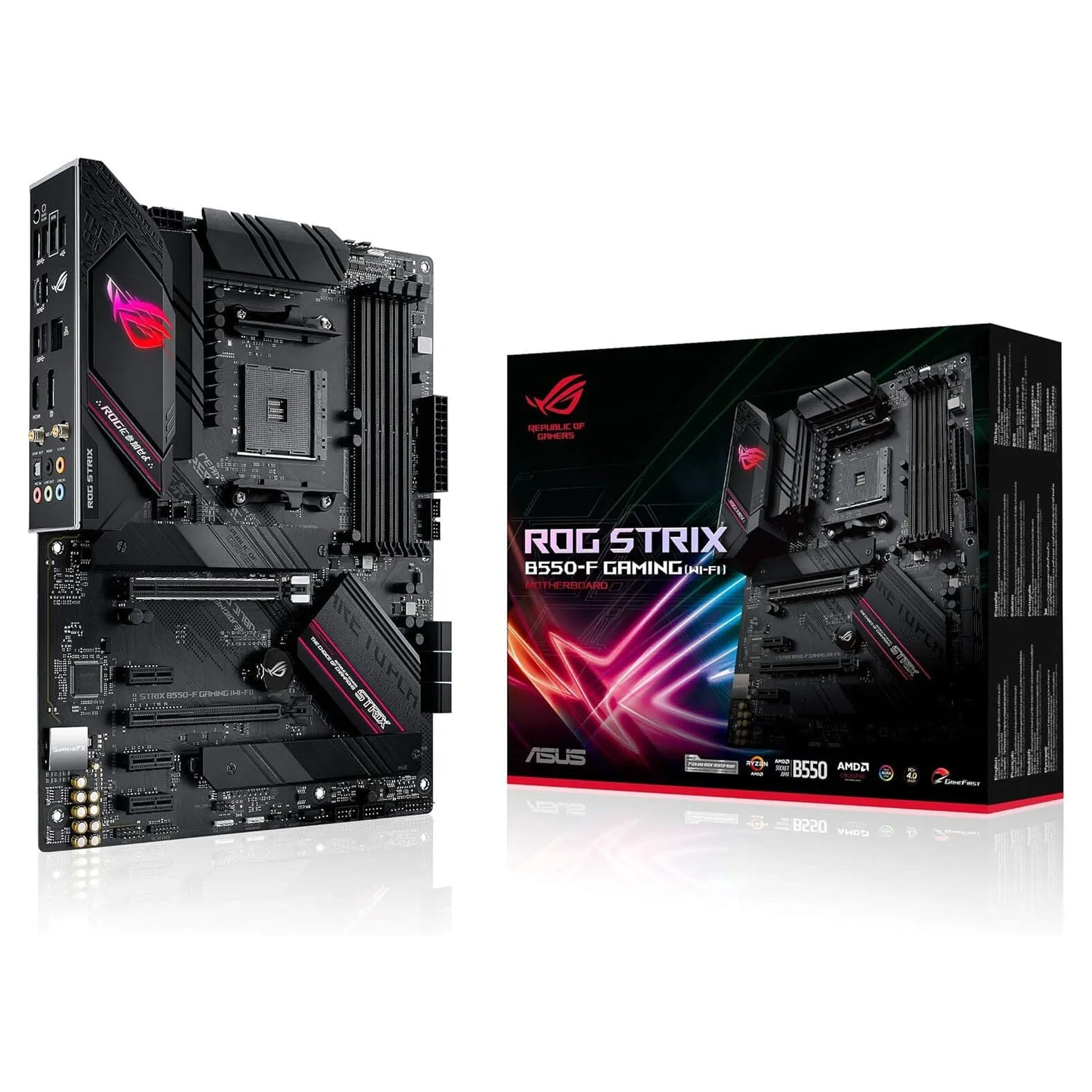 ASUS ROG Strix B550-F Gaming AMD AM4 Zen 3 Ryzen 5000 & 3rd Gen Ryzen ATX  (Refurbished)