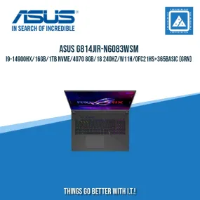 ASUS ROG STRIX G18 G814JIR-N6083WSM I9-14900HX/16GB/1TB NVME/4070 8GB || BEST FOF FREELANCERS