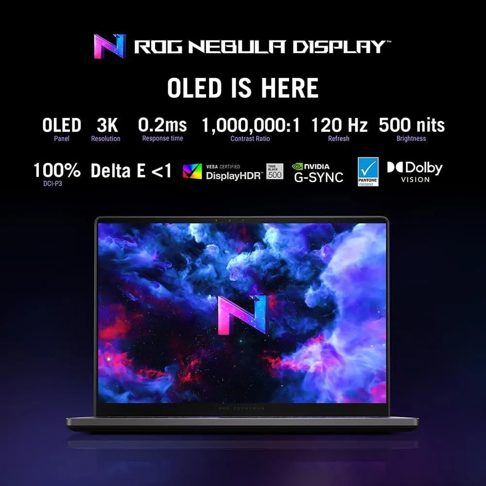 ASUS ROG Zephyrus G14 OLED Gaming Laptop - 14.0" WQXGA  120Hz (AMD Ryzen 9 8945HS, NVIDIA GeForce RTX 4060, 16GB RAM, 1TB PCIe SSD, Windows 11)