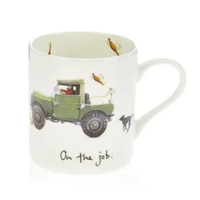 At Home In The Country 'On The Job' Bone China Mug