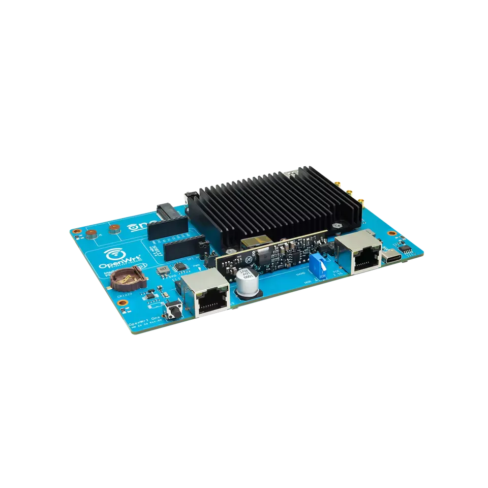 Banana Pi OpenWrt One Full Kit (Heatsink, PoE Module, Antenna, Power Supply and Case included)
