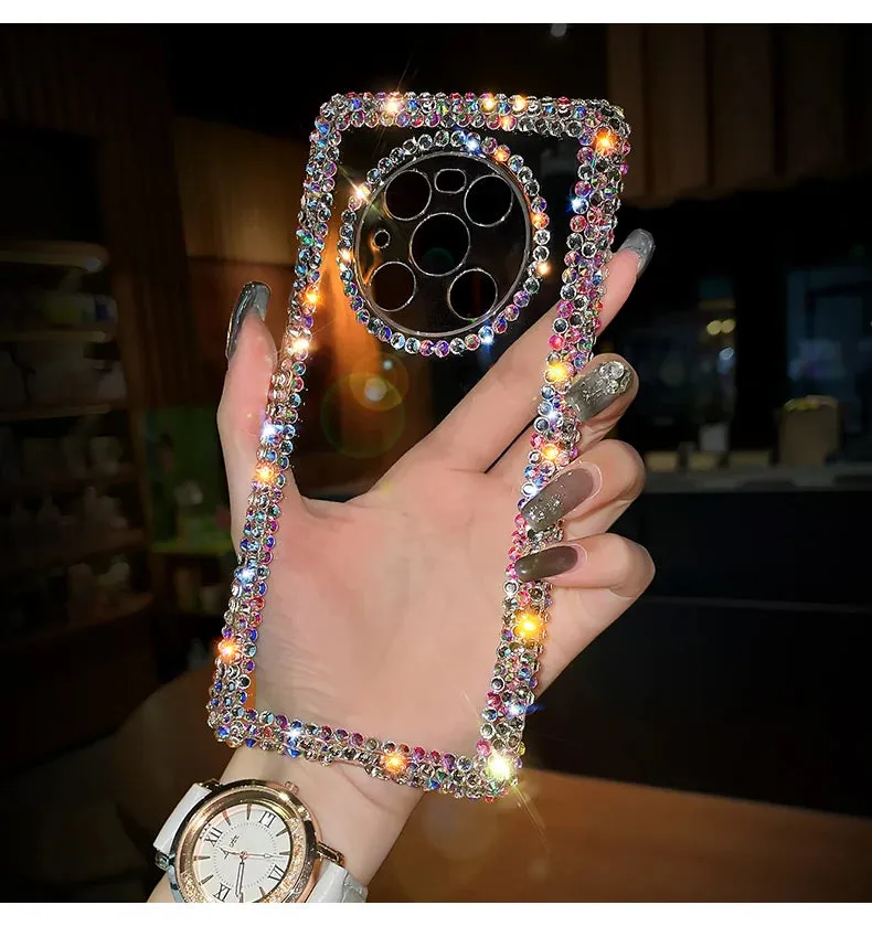 Beautiful Luxury Crystal Rhinestone Clear Phone Case Cover for Samsung Galaxy