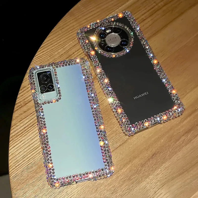 Beautiful Luxury Crystal Rhinestone Clear Phone Case Cover for Samsung Galaxy