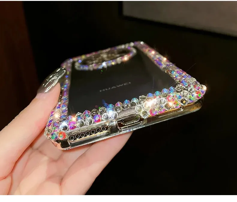 Beautiful Luxury Crystal Rhinestone Clear Phone Case Cover for Samsung Galaxy