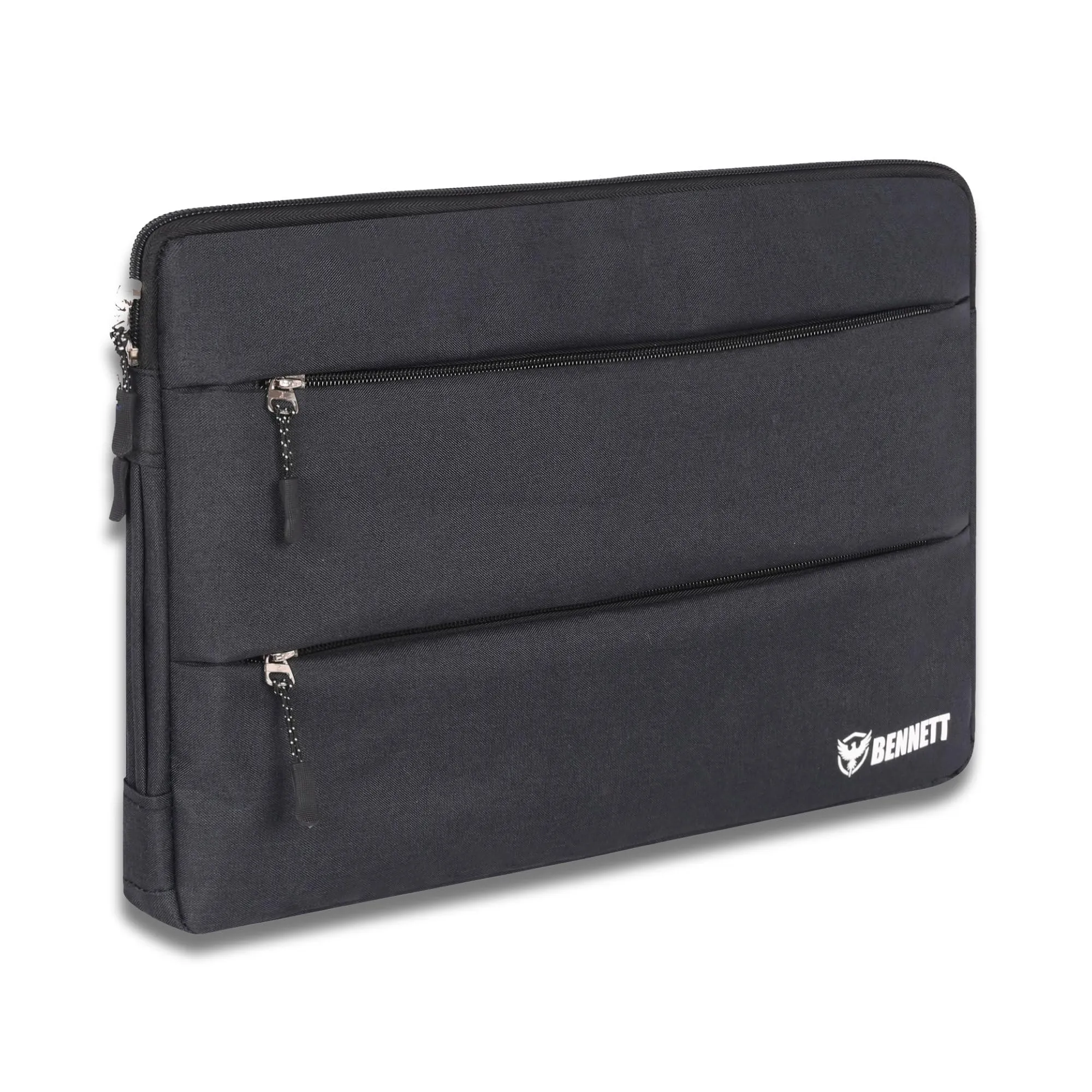 Bennett Nylon Drax Laptop Bag Sleeve Case Cover Pouch for 14.1 and 15.6 inches Laptops, Tablets (Black, Drax Sleeve)