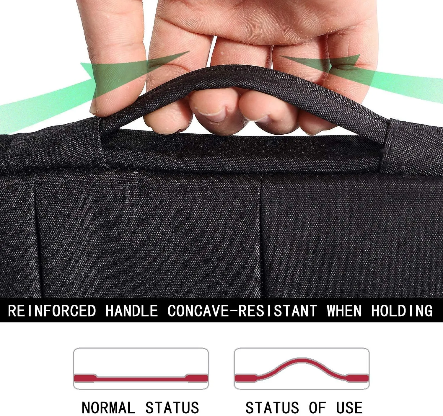 Bennett Nylon Drax Laptop Bag Sleeve Case Cover Pouch for 14.1 and 15.6 inches Laptops, Tablets (Black, Drax Sleeve)