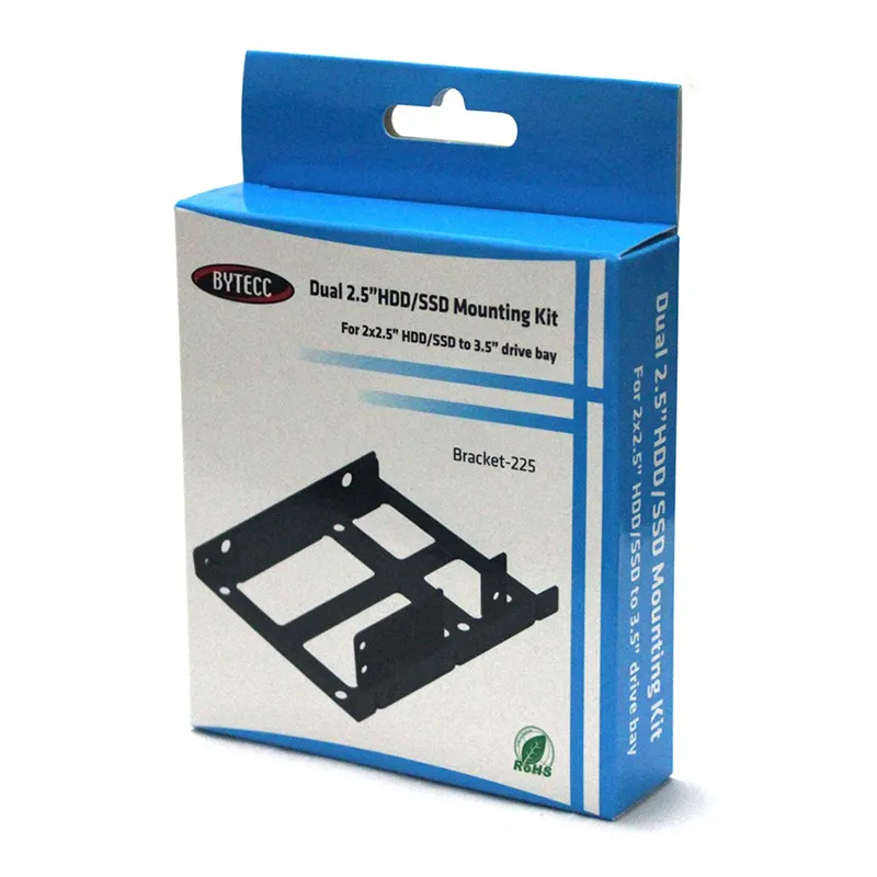 Bytecc Bracket-225 Dual 2.5" HDD/SSD Metal Mounting Kit