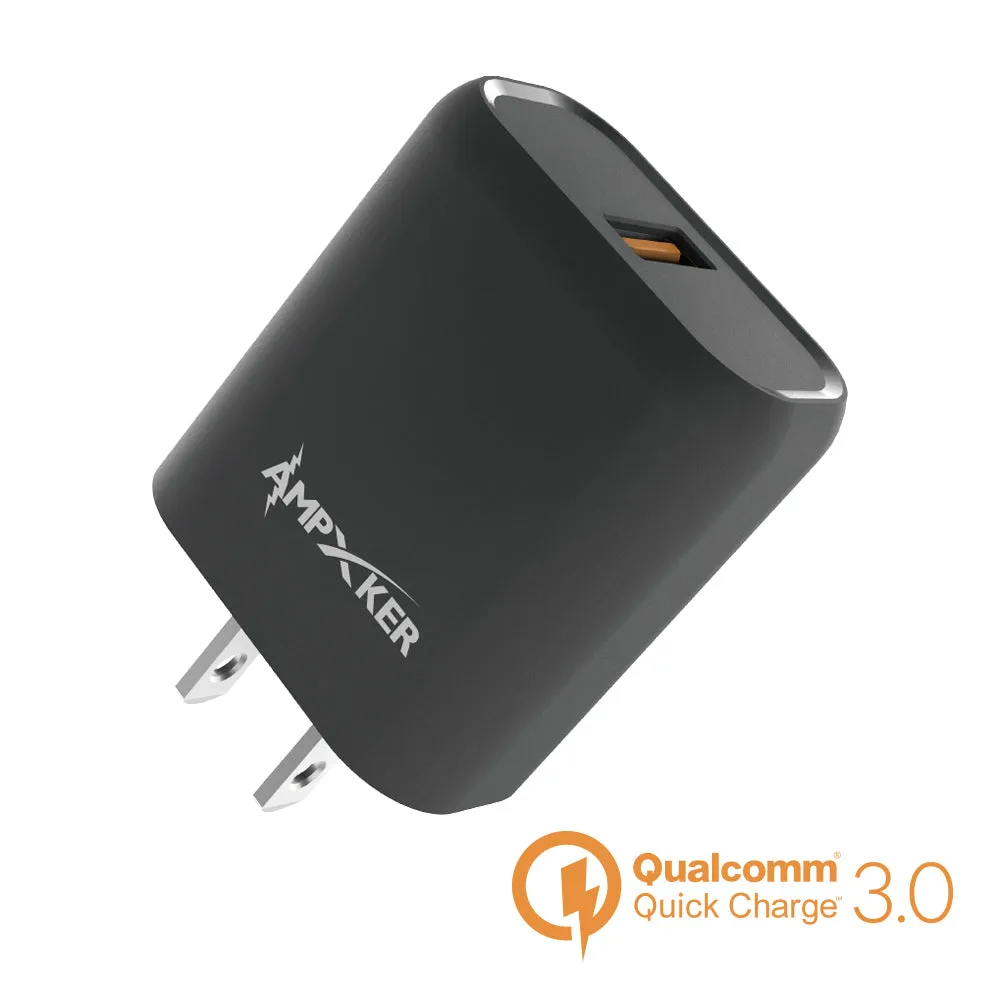 Charger Power Adapter #172 = QC 3.0 Combo (Wall Adapter Single Port   Single HQ Cable) TPE 1.5M / 5 FTFor USB to Type C