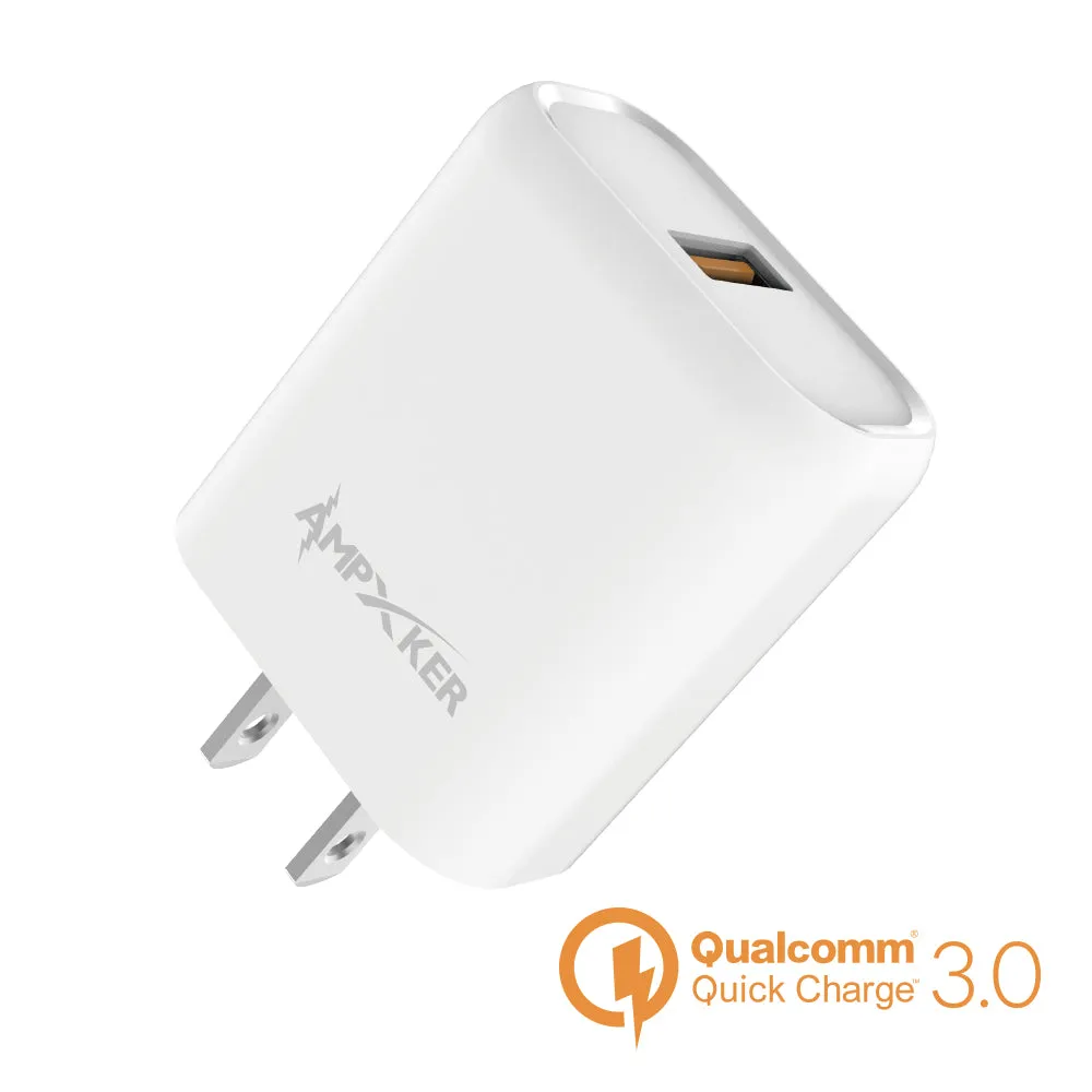 Charger Power Adapter #172 = QC 3.0 Combo (Wall Adapter Single Port   Single HQ Cable) TPE 1.5M / 5 FTFor USB to Type C