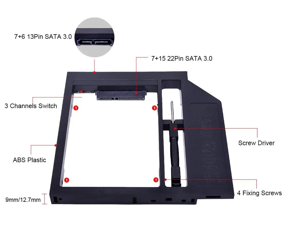 CHIPAL HDD Caddy for Laptop SSD: Maximize Storage Flexibility