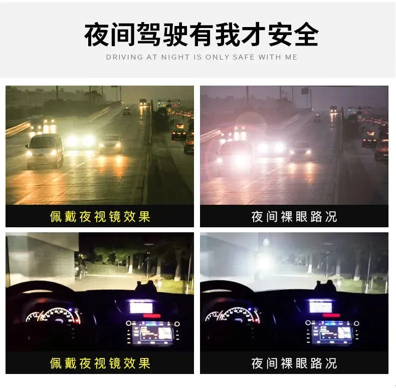 Classic Night Vision Glasses Men Anti-Glare Yellow Lens Sunglasses Women Night Driving Glasses UV400 2024 New In
