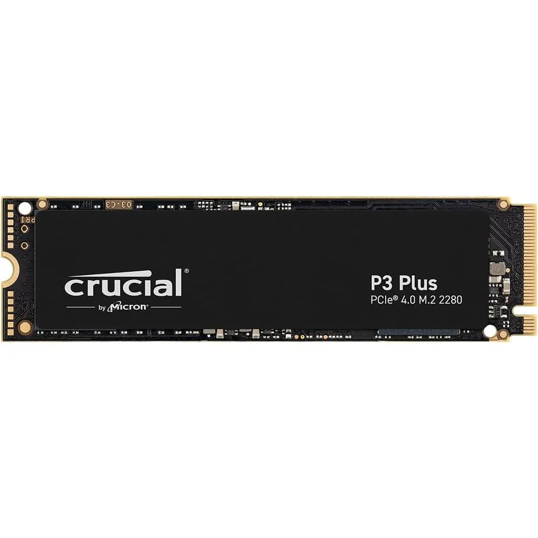 Crucial P3 Plus SSD 2TB M.2 NVMe PCIe Gen4 Internal SSD Blazing Speed and Massive Storage CT2000P3PSSD801