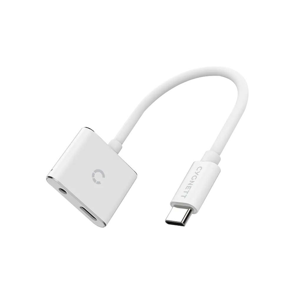 Cygnett Essential USB-C Audio   PD Charge Adapter
