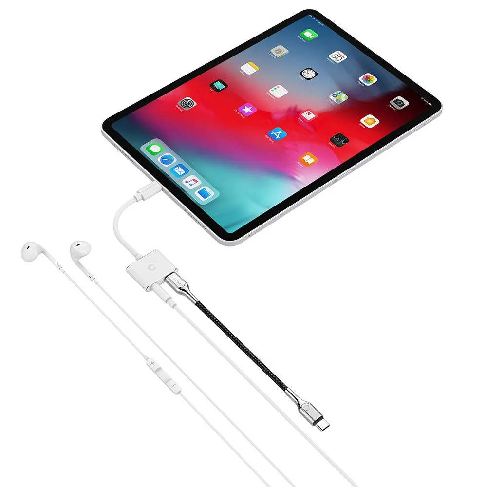 Cygnett Essential USB-C Audio   PD Charge Adapter