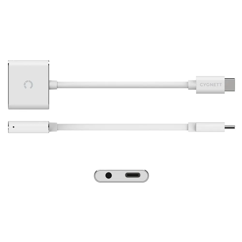 Cygnett Essential USB-C Audio   PD Charge Adapter