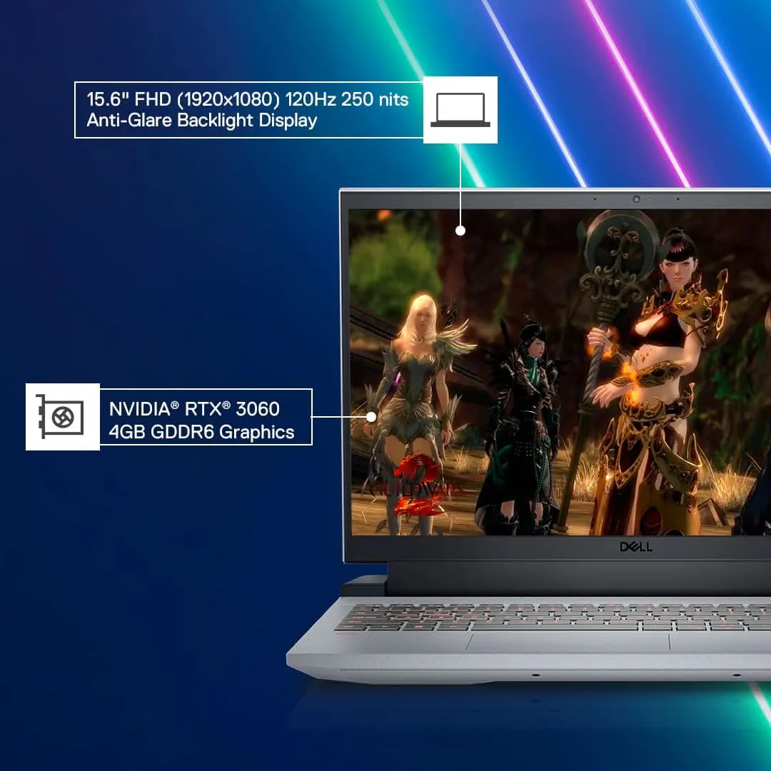 DELL INSPIRON G15-5520 [CI5-12500H 12TH GEN/16GB DDR5/512GB SSD/NO DVD/WIN11 HOME MSO/15.6 INCH/4GB GRAPHICS RTX 3050/1 YEAR/GREY]