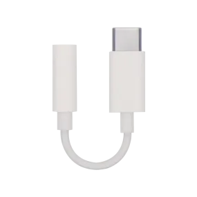 Doormoon USB-C to Headphone Jack Adapter White