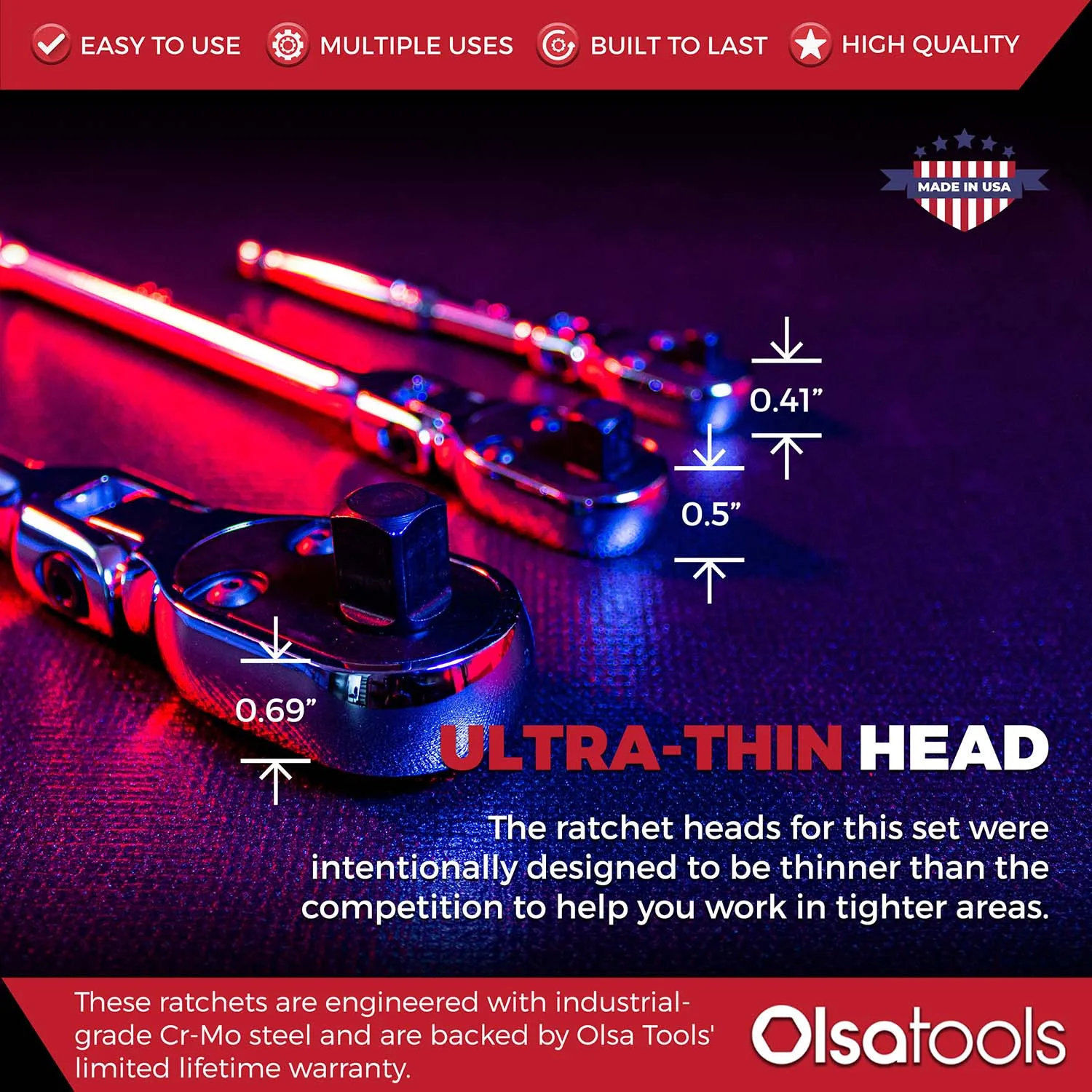 Flex Head Ratchet -  90 Tooth