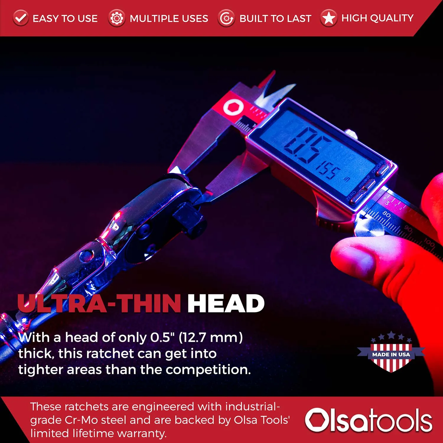 Flex Head Ratchet -  90 Tooth