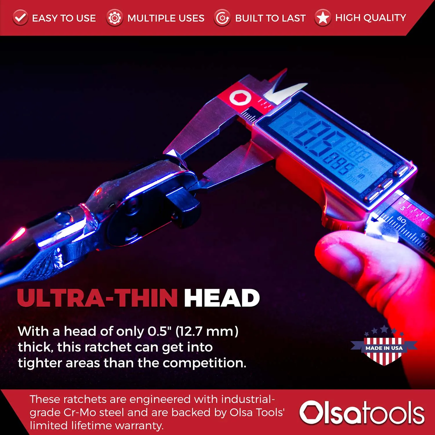 Flex Head Ratchet -  90 Tooth