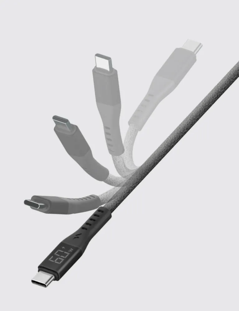 Flow Lightning to USB-C Cable 1.5M with Display